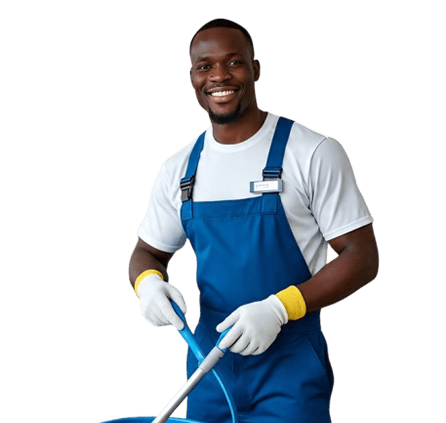 Professional cleaner man